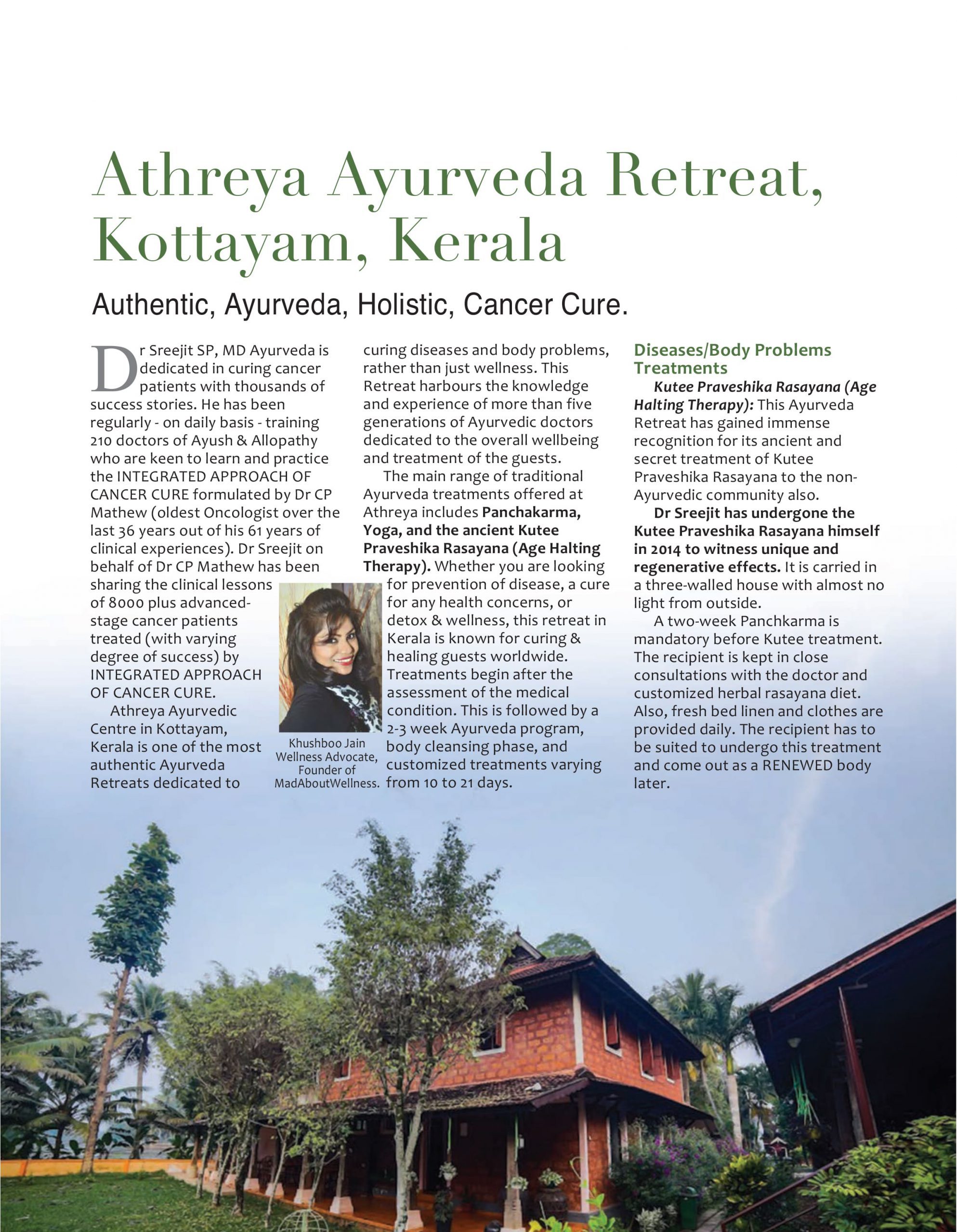 ATHREYA AYURVEDA RETREAT REVIEW — page 1